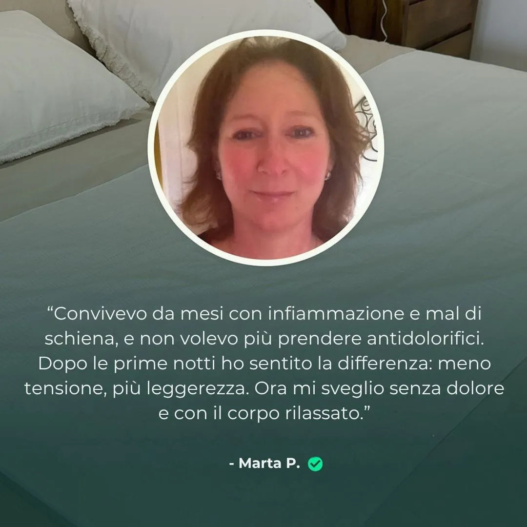 Radika™ - Lenzuolo Terapeutico per Dormire Meglio Senza Cambiare Abitudini.