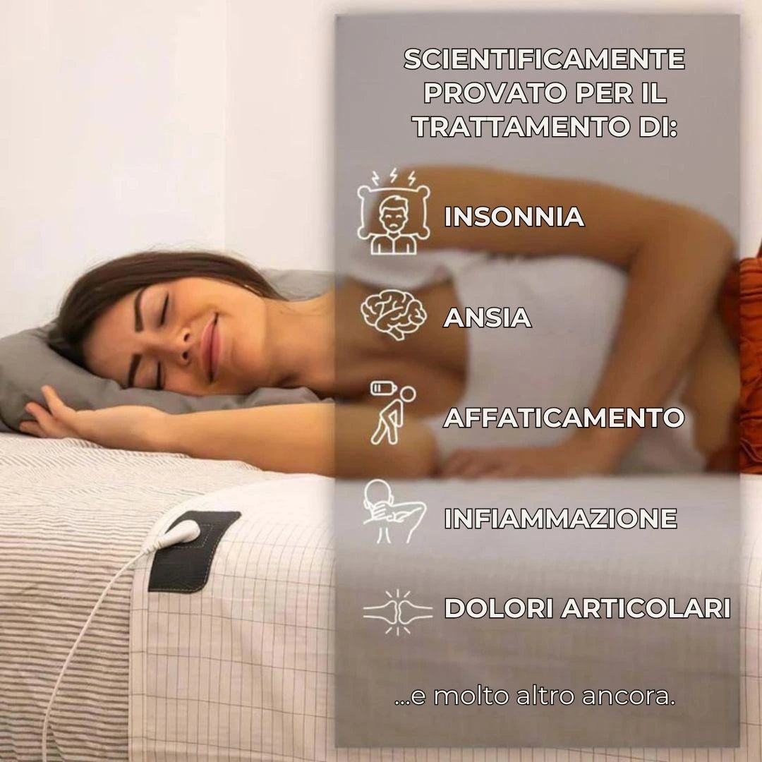Radika™ - Lenzuolo Terapeutico per Dormire Meglio Senza Cambiare Abitudini.